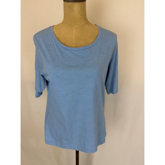 soya Tops - NWT Soya Concept Cornflower Blue Organic Cotton T-Shirt XXL # 0453